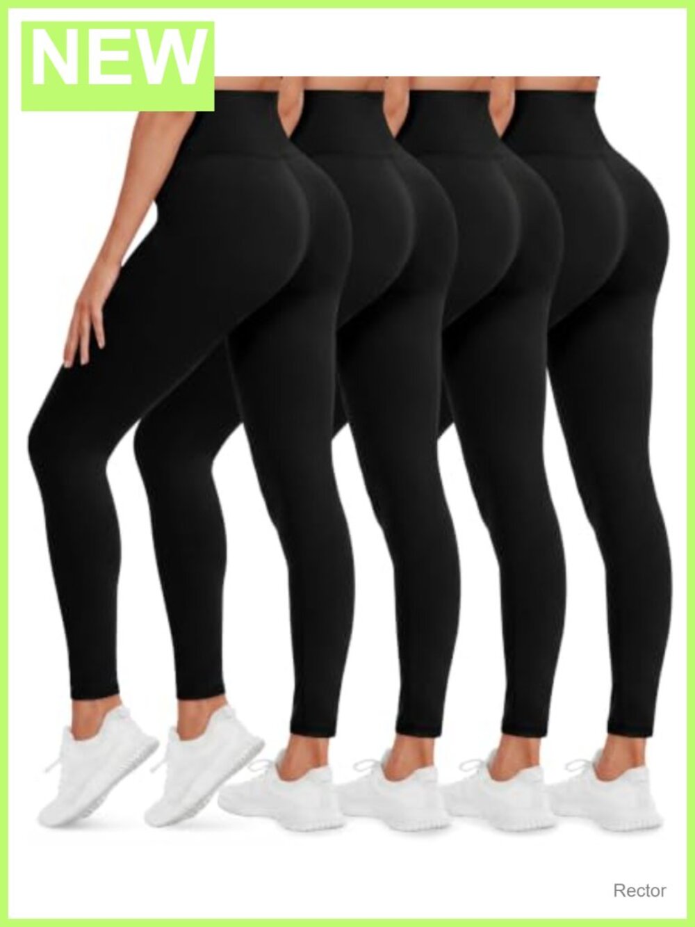 4 Pack High Waisted Tummy Control Leggings with Pockets Workout Yoga Pants